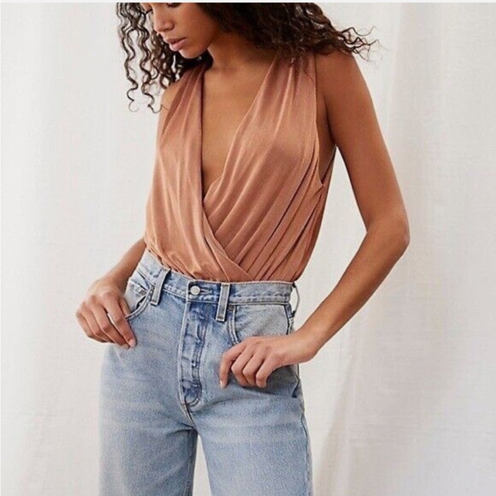 Free People Drapey, Wrap Bodysuit